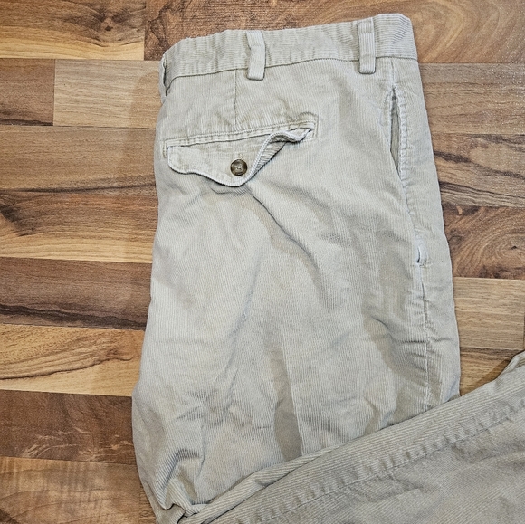 LL Bean Corduroy Pants Mens Size 40x30 Tan Straight Leg Classic Fit 279000 - Picture 7 of 10
